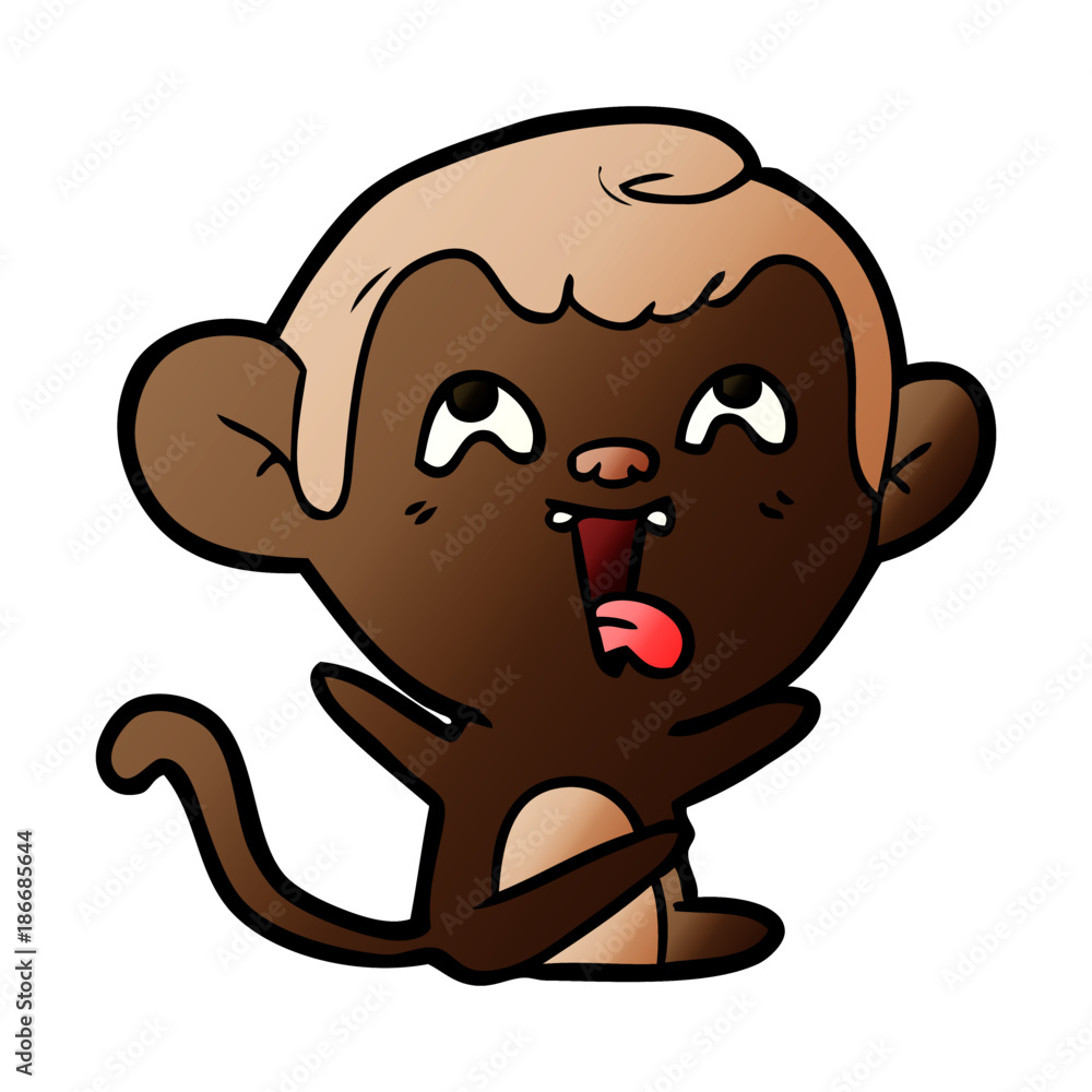 crazy cartoon monkey crazy cartoon monkey