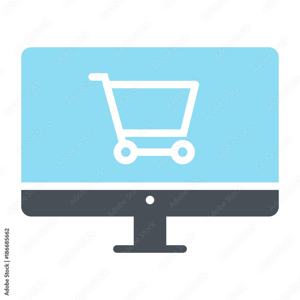 Online Shopping Pixel Perfect Vector Silhouette Icon 48x48. Simple Minimal Pictogram Online Shopping Pixel Perfect Vector Silhouette Icon 48x48. Simple Minimal Pictogram