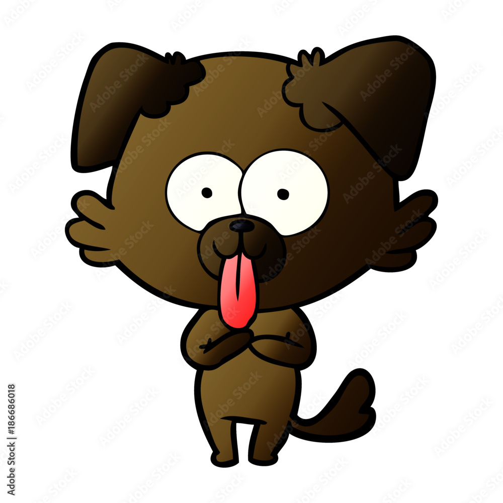 cartoon dog with tongue sticking out cartoon dog with tongue sticking out