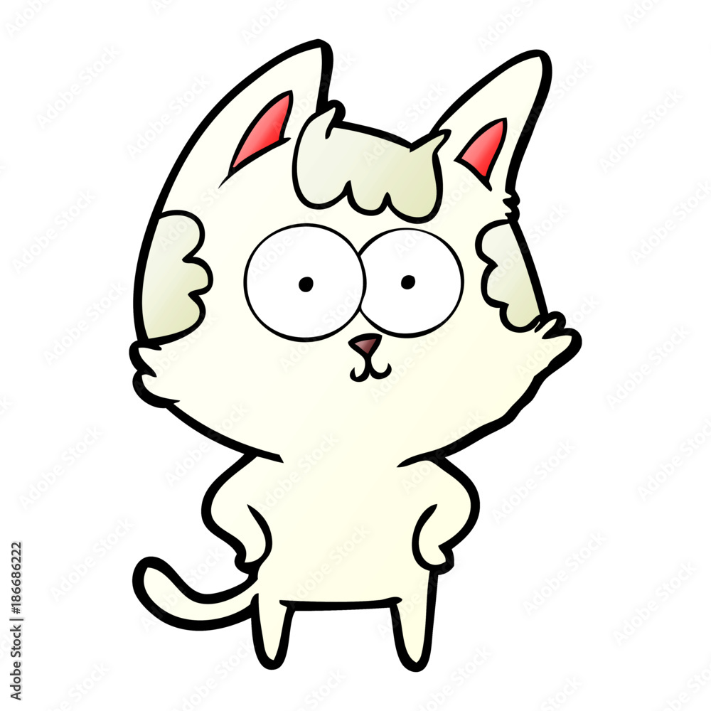 happy cartoon cat happy cartoon cat