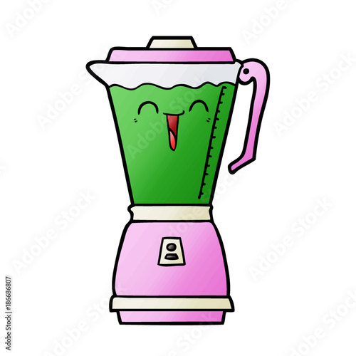 cartoon food processor