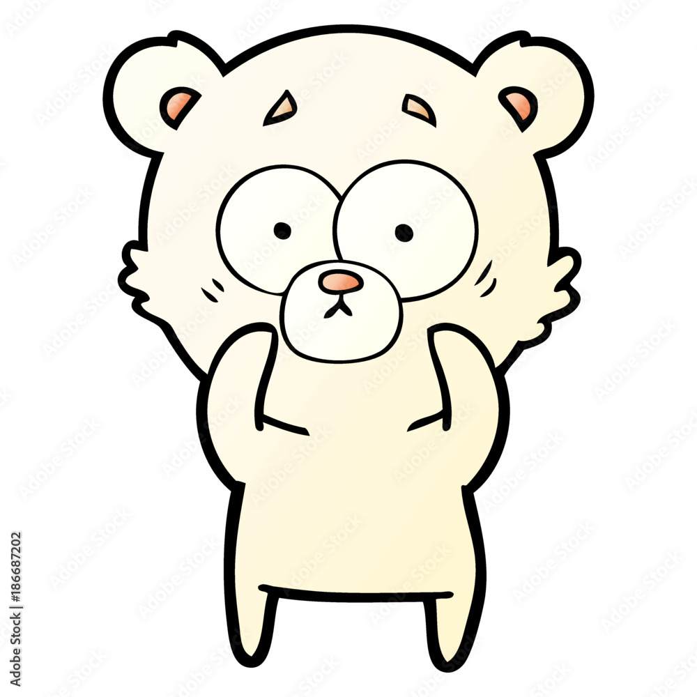 surprised polar bear cartoon surprised polar bear cartoon