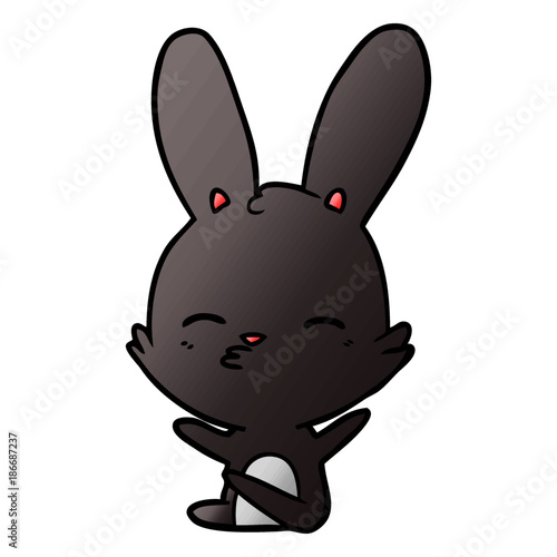 curious bunny cartoon