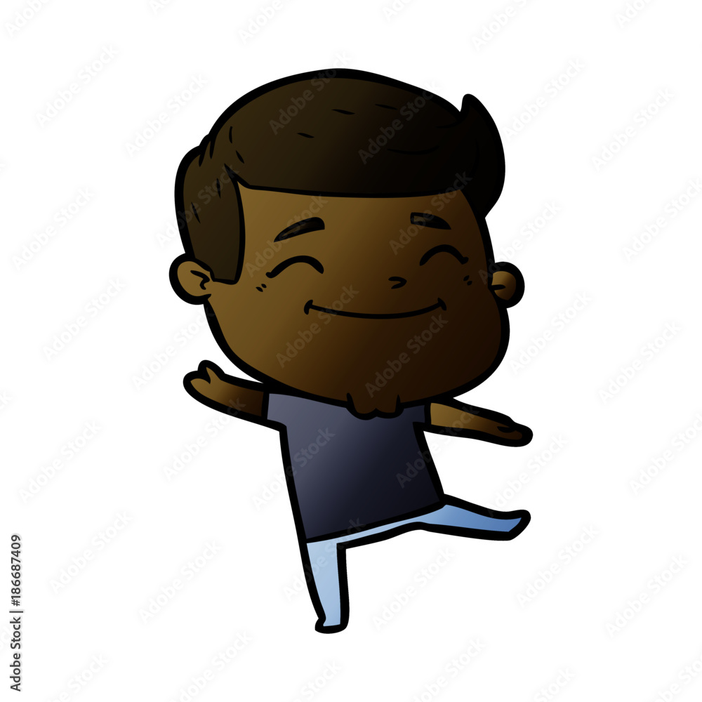 happy cartoon man happy cartoon man