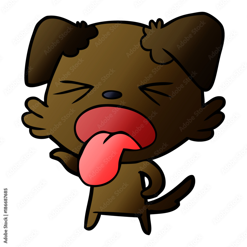 cartoon disgusted dog cartoon disgusted dog