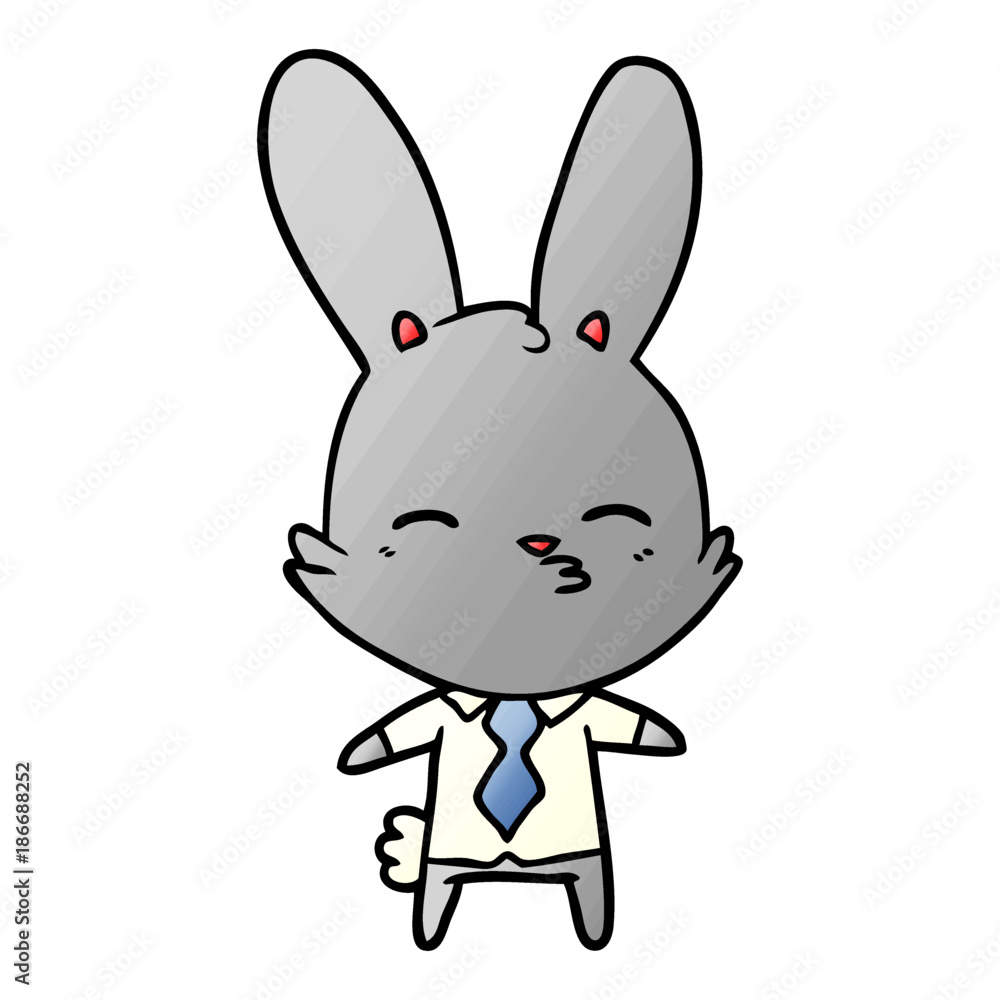 curious bunny cartoon