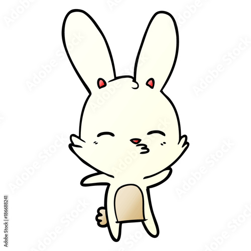 curious bunny cartoon