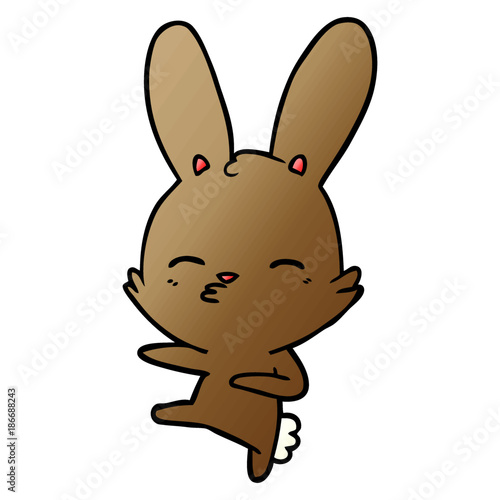 curious bunny cartoon