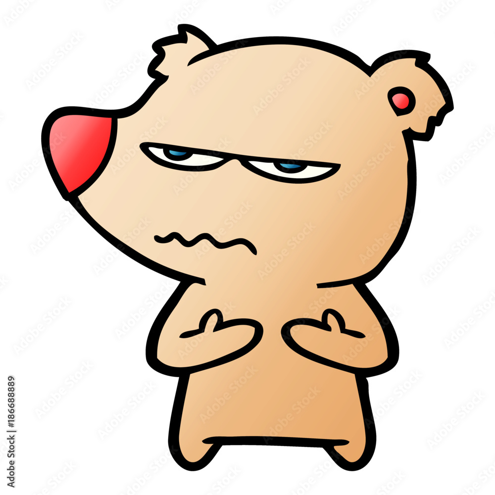 annoyed bear cartoon