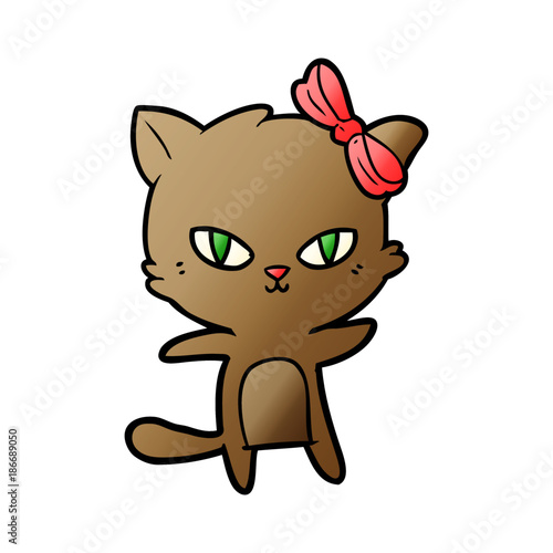 cute cartoon cat