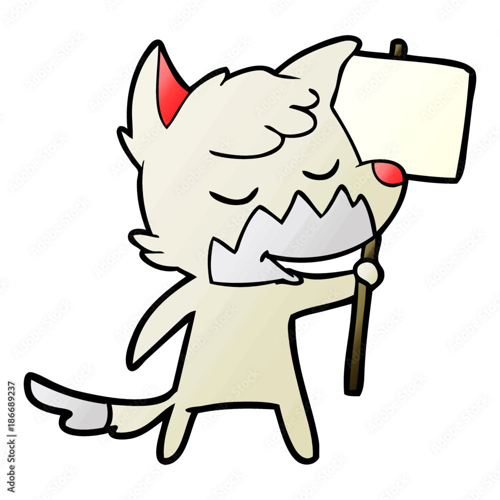 friendly cartoon fox friendly cartoon fox