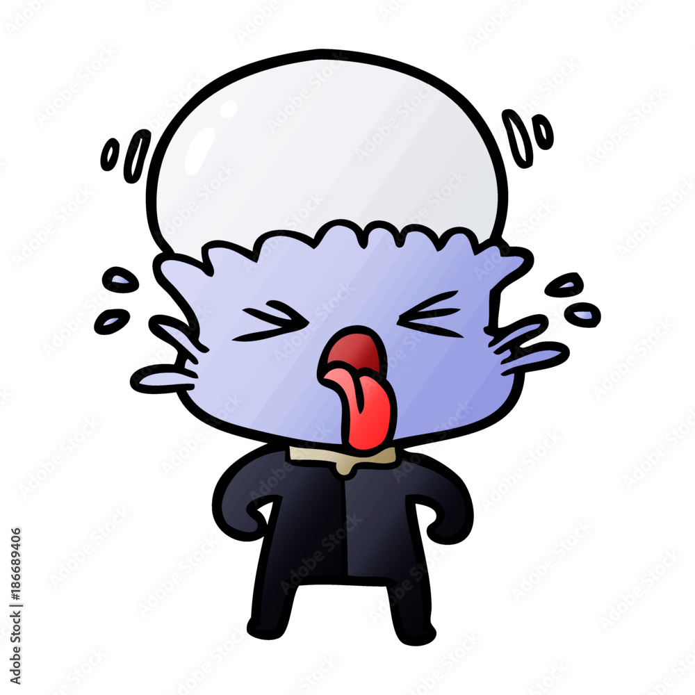 Obraz premium weird cartoon alien