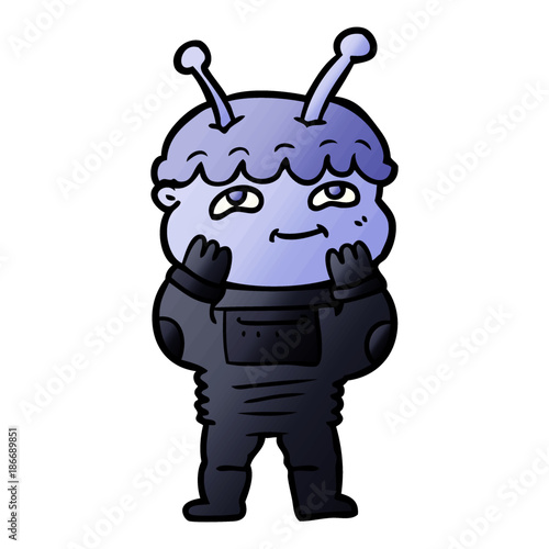 surprised cartoon spaceman