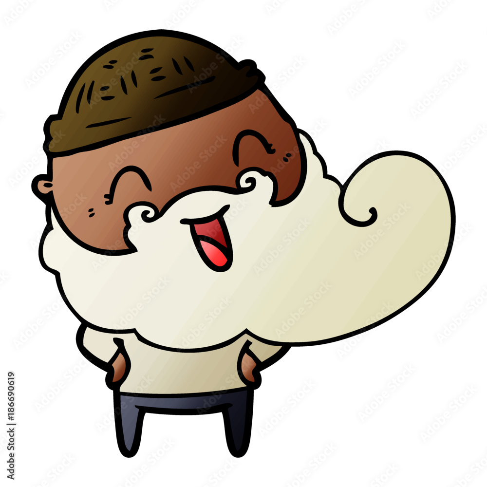 Fototapeta premium happy bearded man