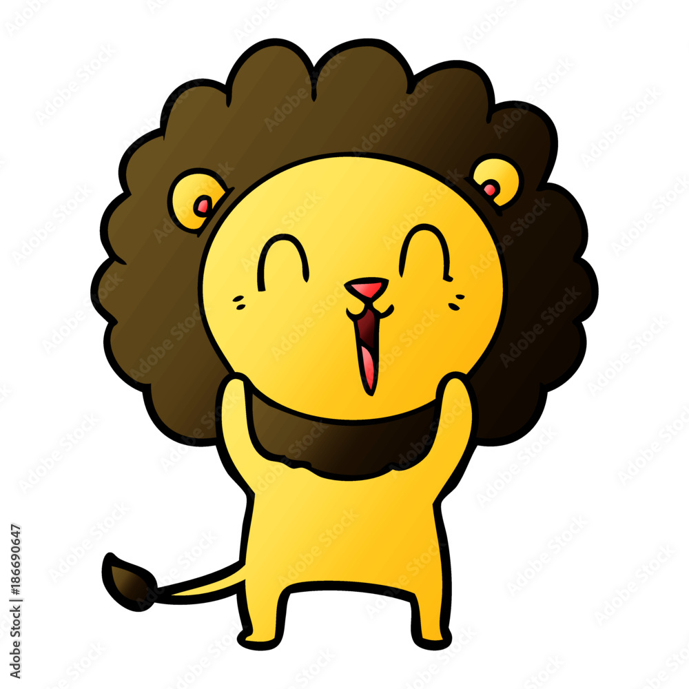 laughing lion cartoon laughing lion cartoon