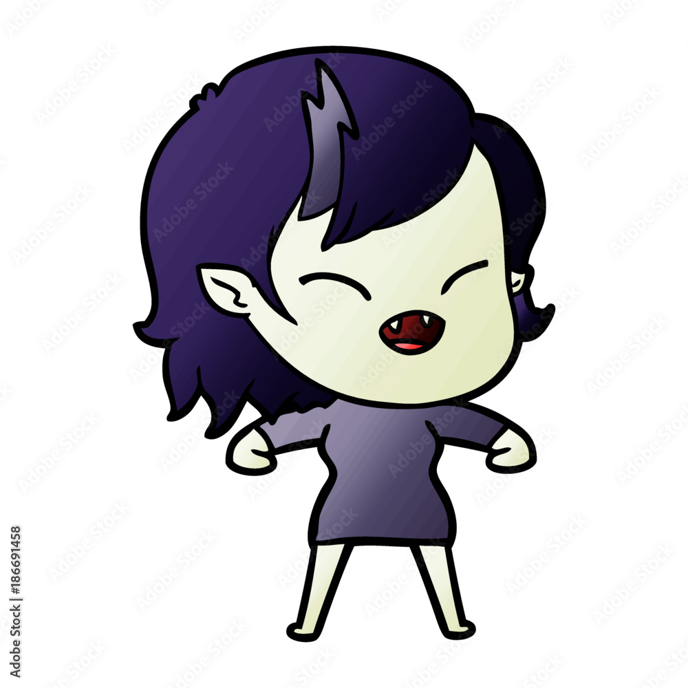 cartoon laughing vampire girl cartoon laughing vampire girl