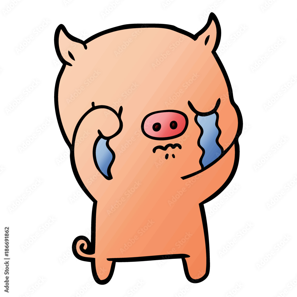 cartoon pig crying cartoon pig crying