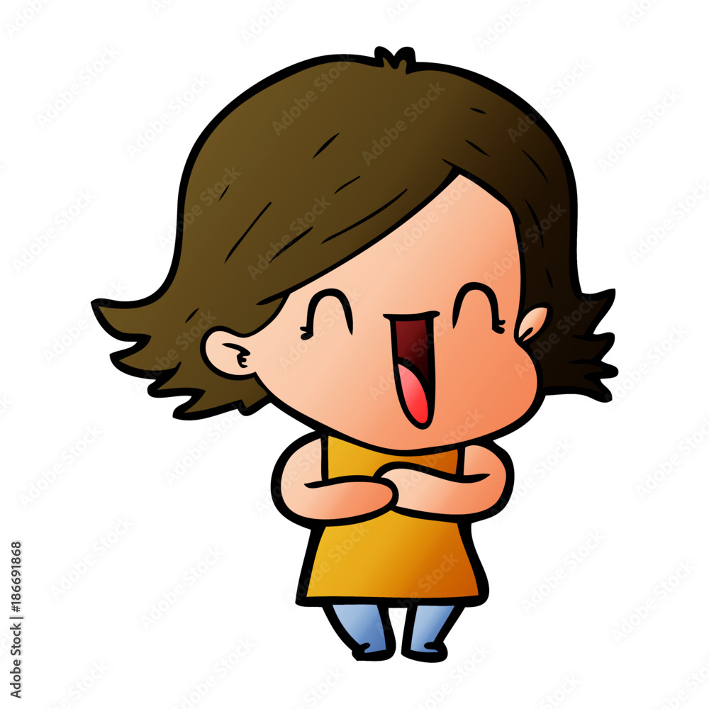 cartoon laughing woman cartoon laughing woman