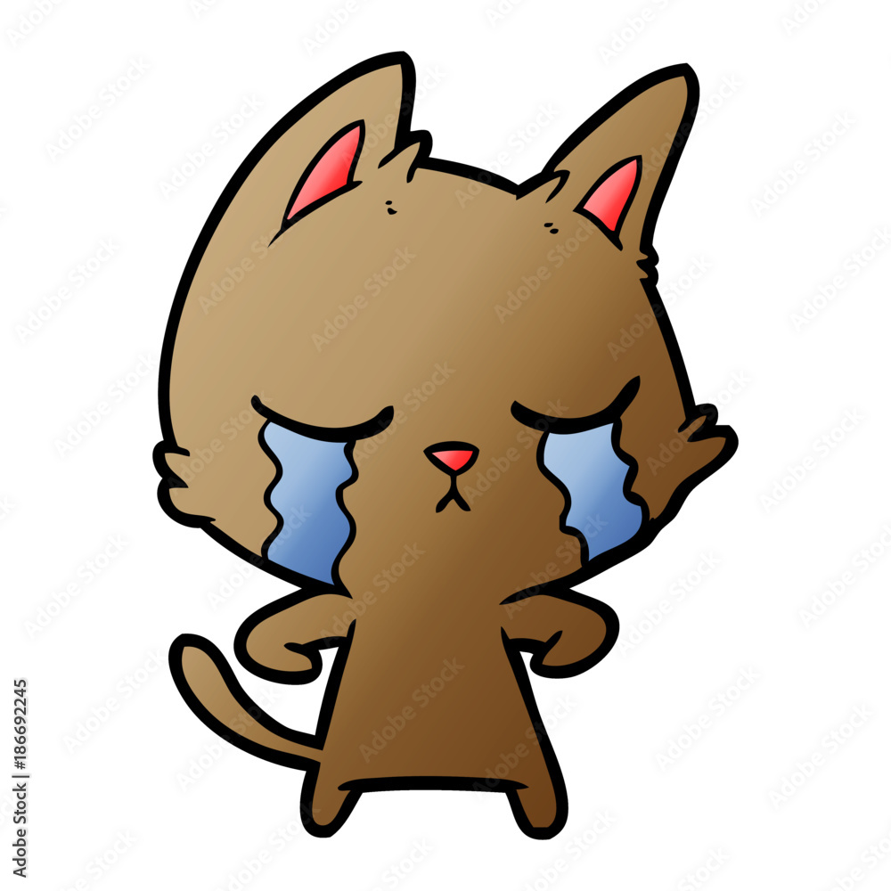 crying cartoon cat crying cartoon cat