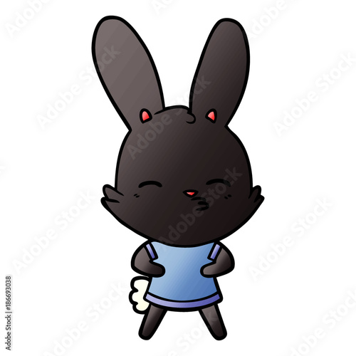 curious bunny cartoon