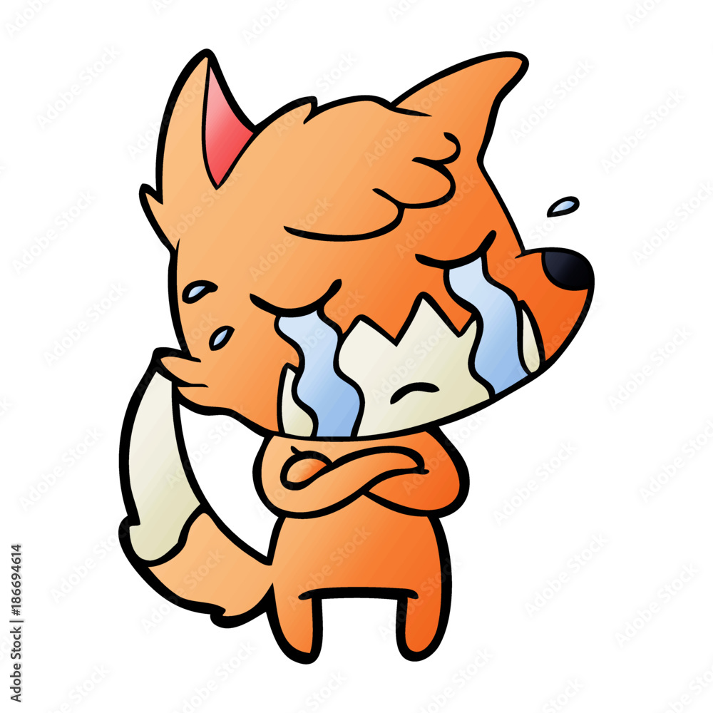 crying fox cartoon crying fox cartoon