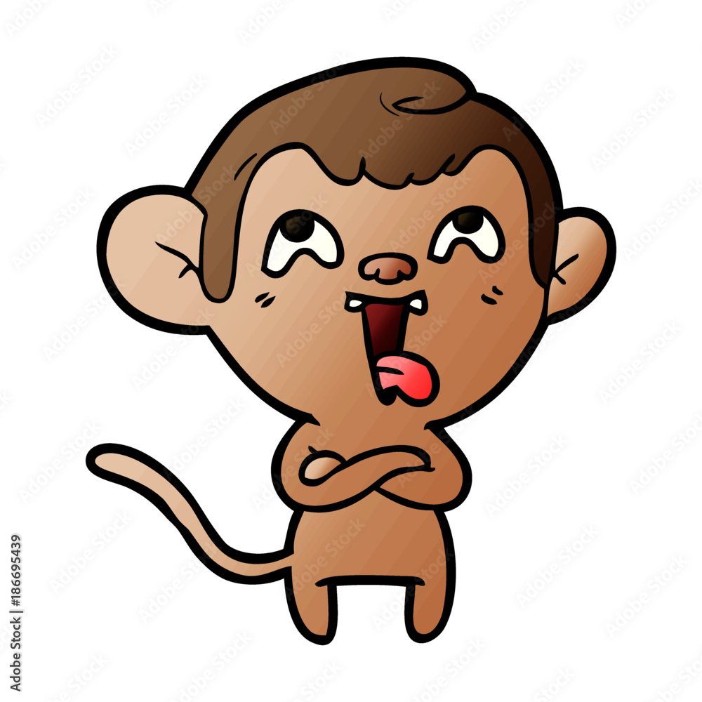 crazy cartoon monkey crazy cartoon monkey