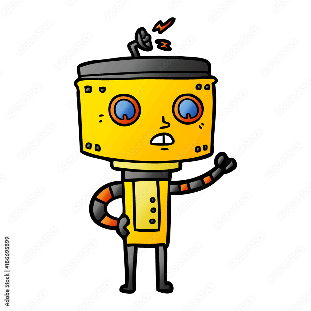 cartoon robot cartoon robot
