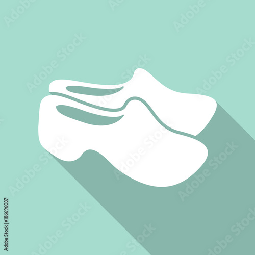 Vector icon of bowling shoes. shoes icon. sneakers icon.