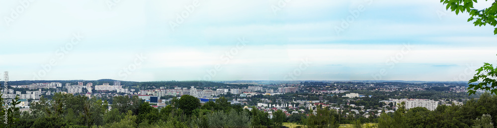 Panorama of city Lviv, Ukraine. City landscape