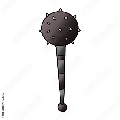 cartoon medieval mace