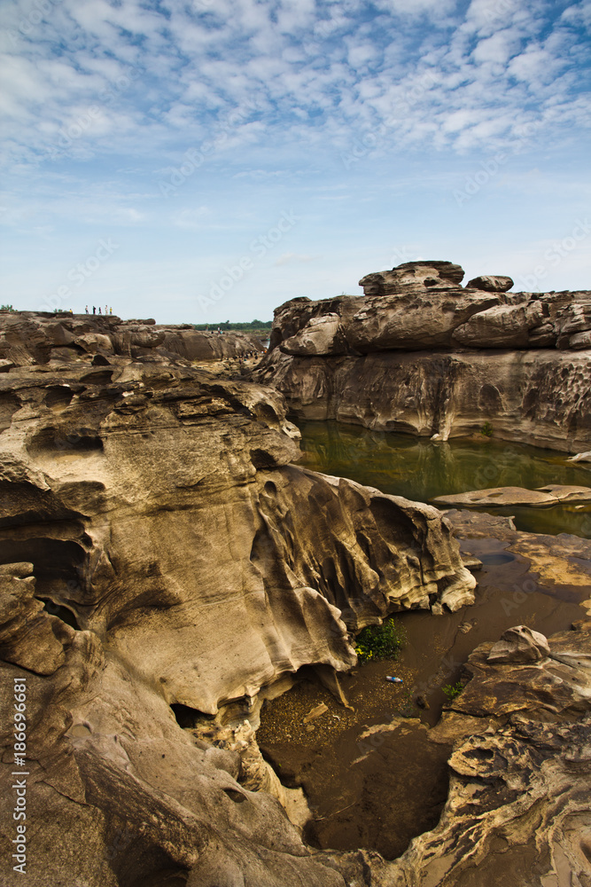 Obraz premium Sam Phan Bok the grand canyon of Thailand at Ubon Ratchathani