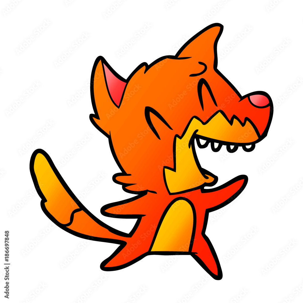 laughing fox cartoon laughing fox cartoon