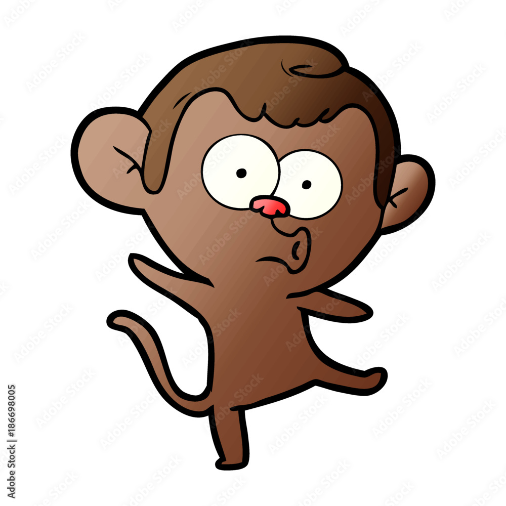 cartoon surprised monkey cartoon surprised monkey