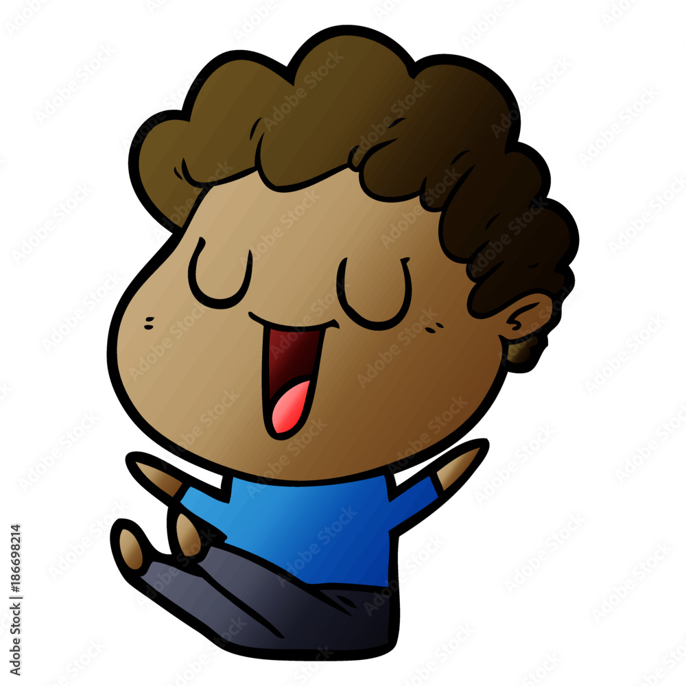 laughing cartoon man laughing cartoon man