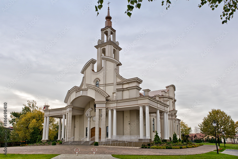 Catholic church in Wesola, Warsaw, Poland.