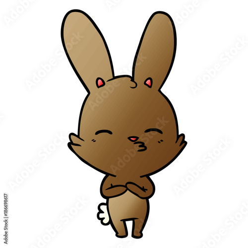 curious bunny cartoon