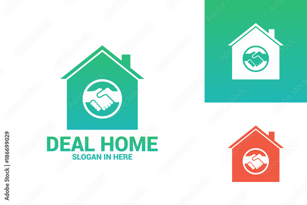 Deal Home Logo Template Design