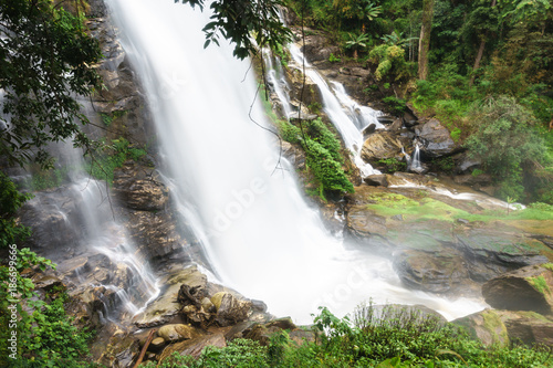 Wachirathan Waterfall  the largest waterfall on Doi Inthanon National Park  Chiang Mai  Thailand.