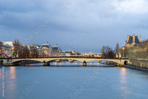 Pont au Change bridge and La Conciergerie  Paris  France