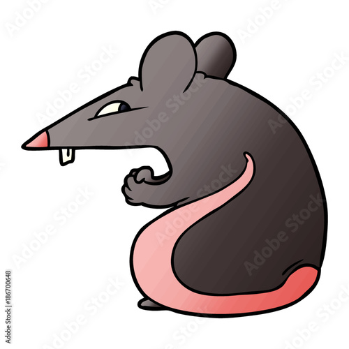 sly cartoon rat