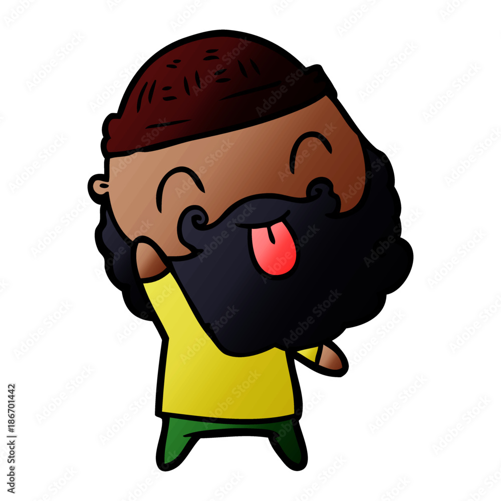 man with beard sticking out tongue man with beard sticking out tongue