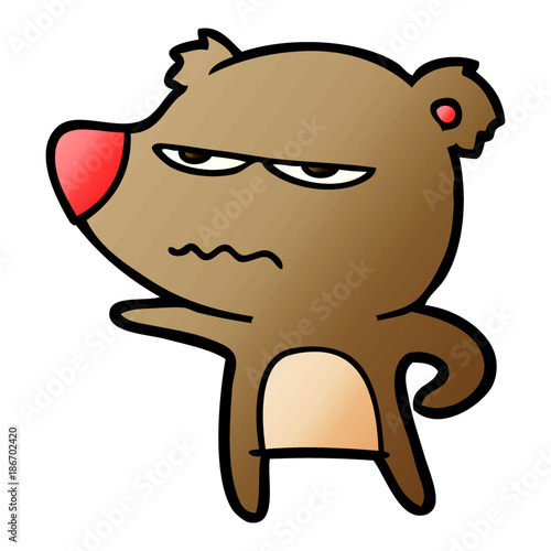 annoyed bear cartoon