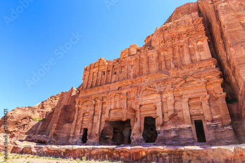 at Petra the ancient City Al Khazneh in Jordan