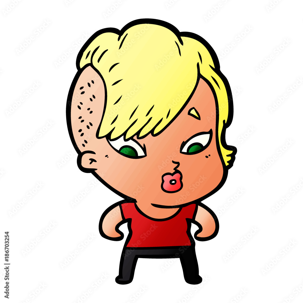 cartoon surprised girl cartoon surprised girl