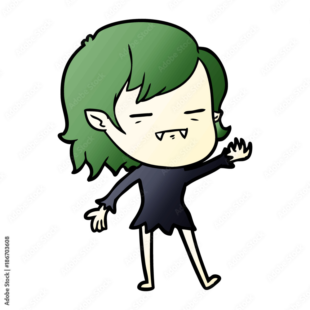 cartoon undead vampire girl cartoon undead vampire girl