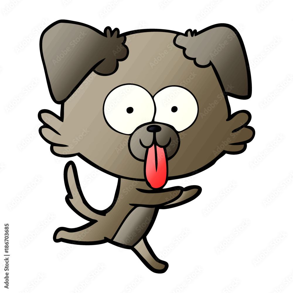cartoon running dog with tongue sticking out cartoon running dog with tongue sticking out