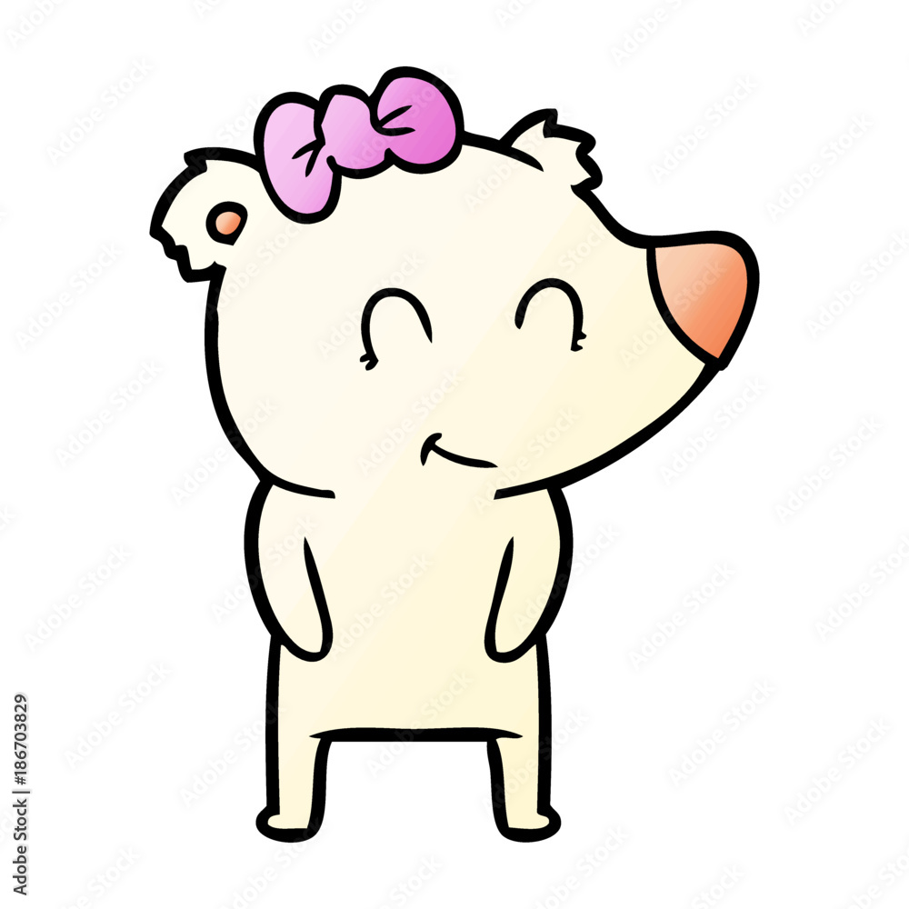female polar bear cartoon female polar bear cartoon