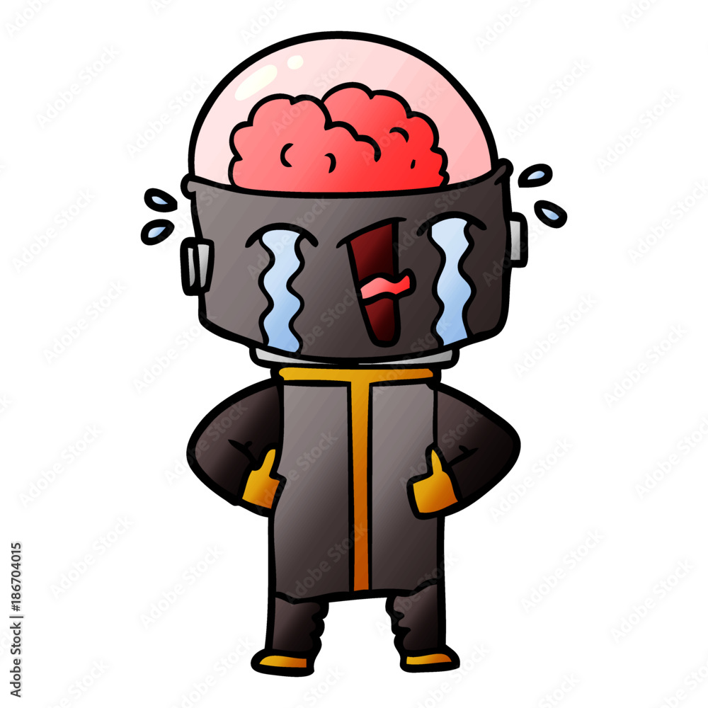 cartoon crying robot cartoon crying robot