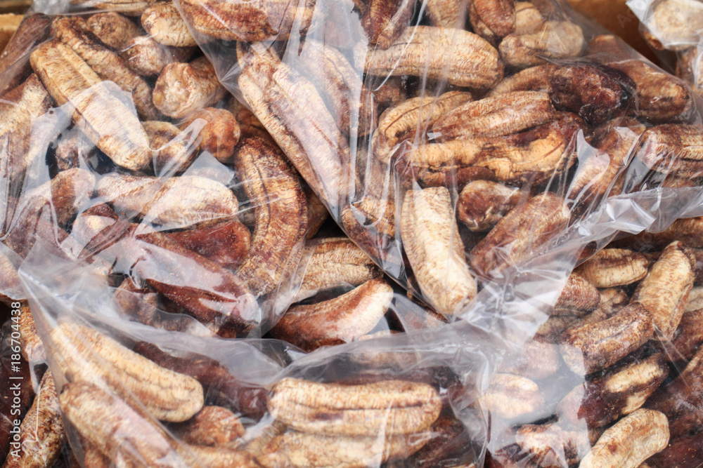 dried bananas texture