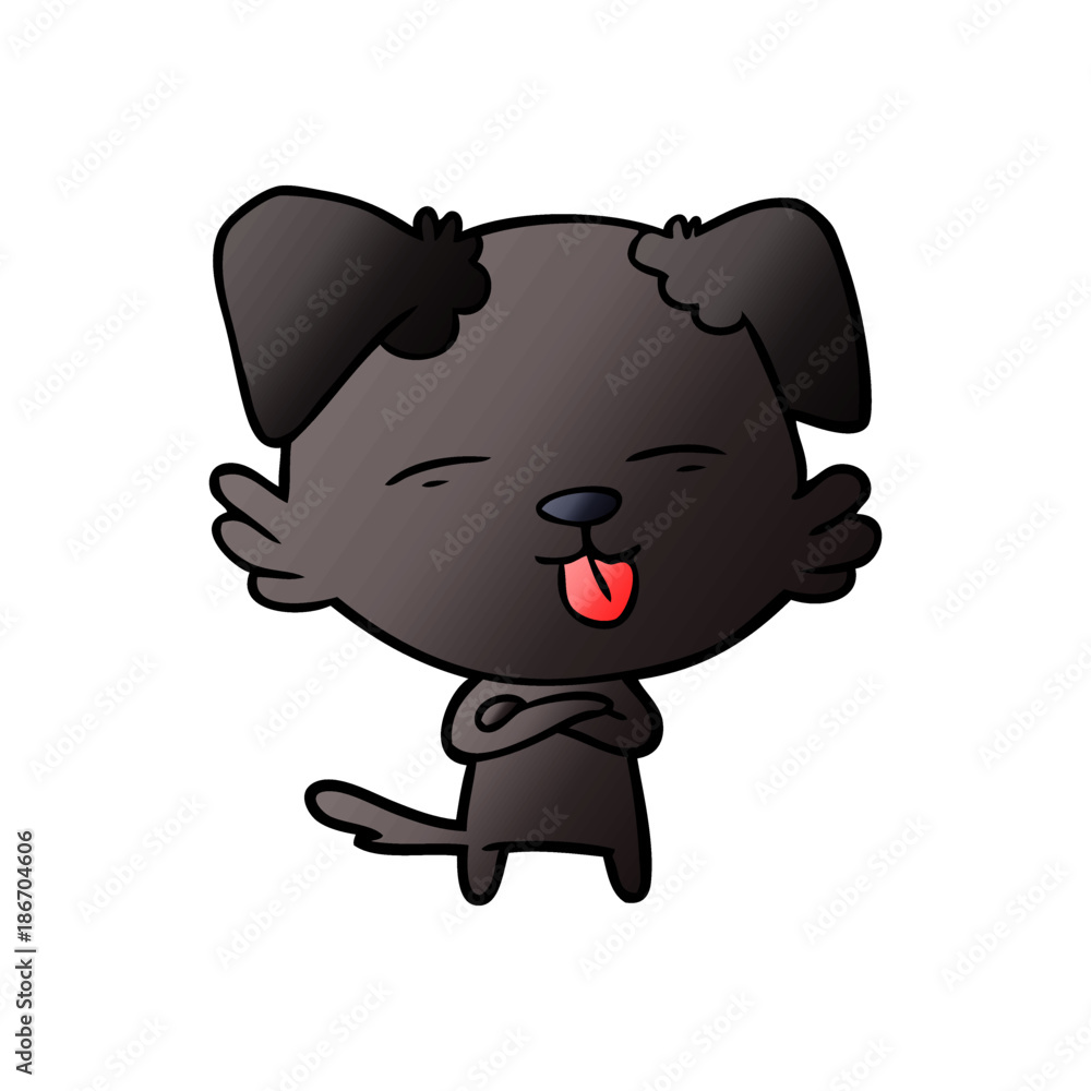 cartoon dog sticking out tongue cartoon dog sticking out tongue